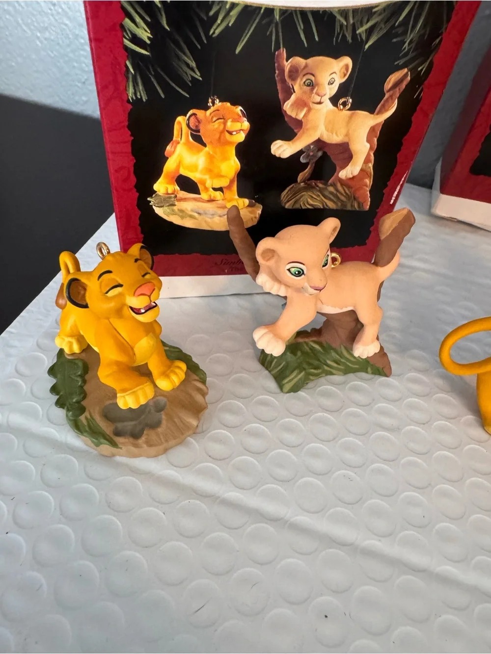 Disney Lion King, Mufasa, Simba & Nala ornaments